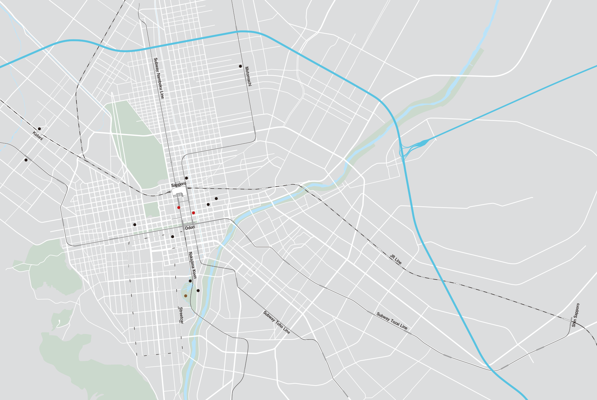 SAPPOROA ART STAGE AREA MAP